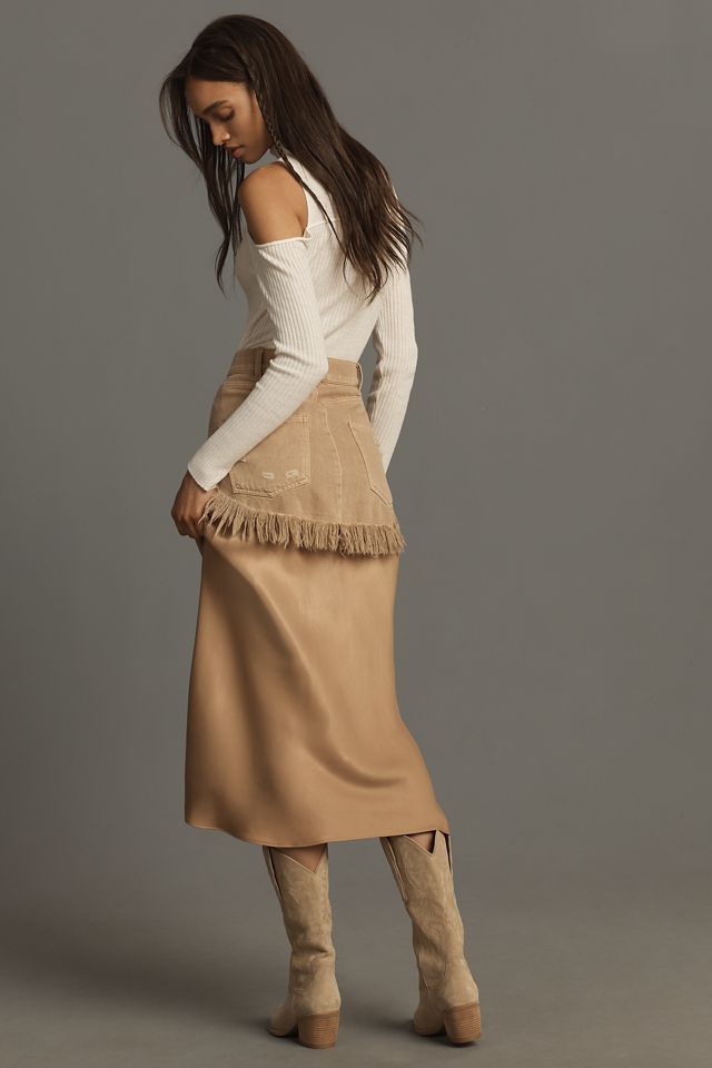 Pilcro Twofer Slip Midi Skirt #2