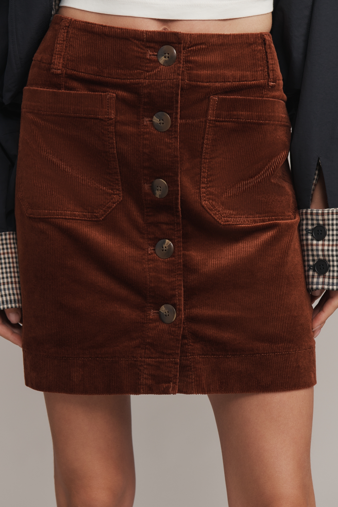 The Colette Corduroy Mini Skirt by Maeve