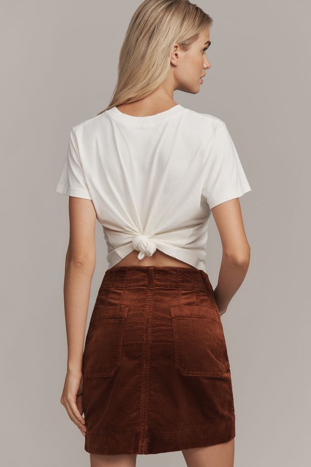 The Colette Corduroy Mini Skirt by Maeve #3