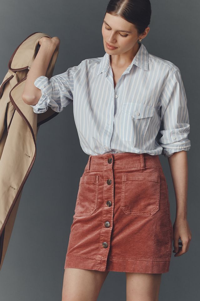 The Colette Corduroy Mini Skirt by Maeve #3