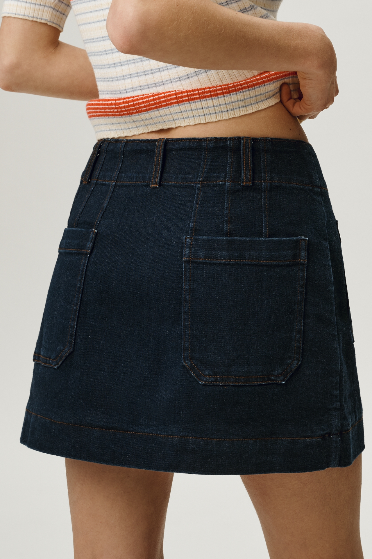 The Colette Denim Skort by Maeve