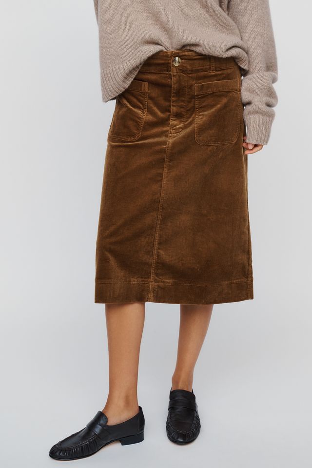 Maeve Colette Corduroy Midi Skirt #2