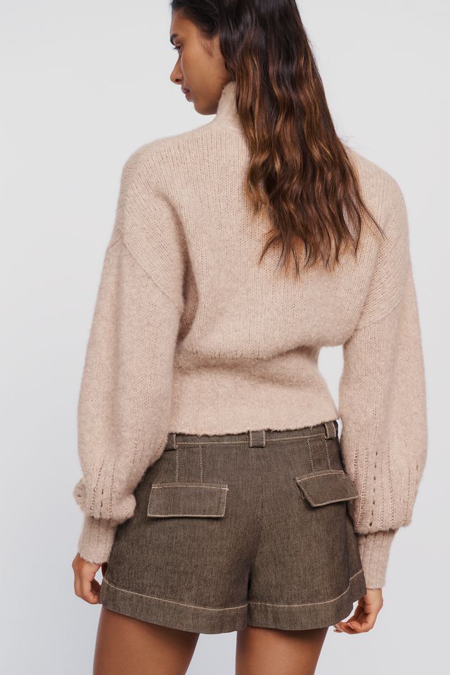 By Anthropologie Asymmetrical Utility Skort #2
