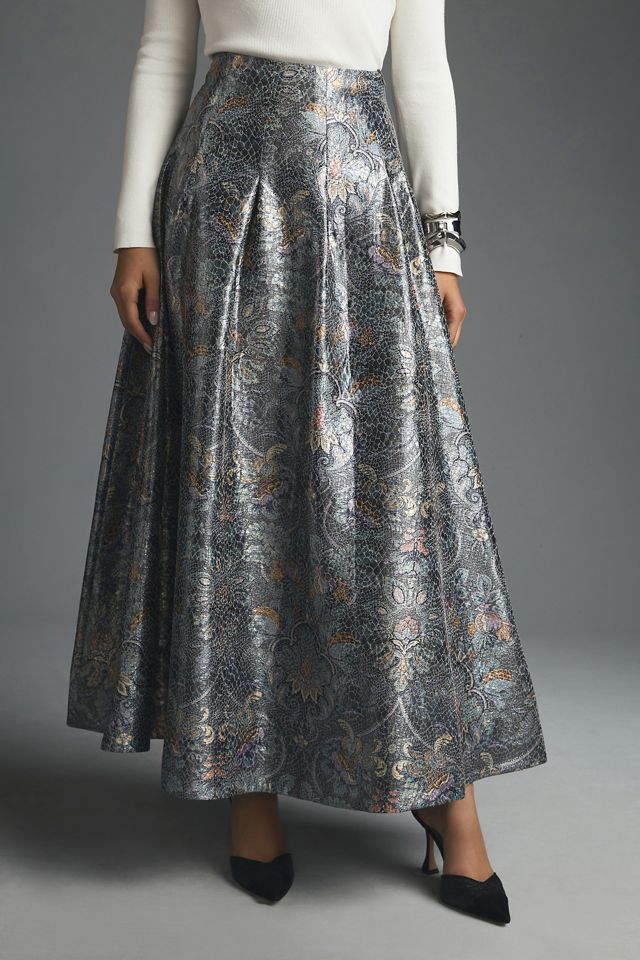 By Anthropologie Jacquard Ball Skirt #2