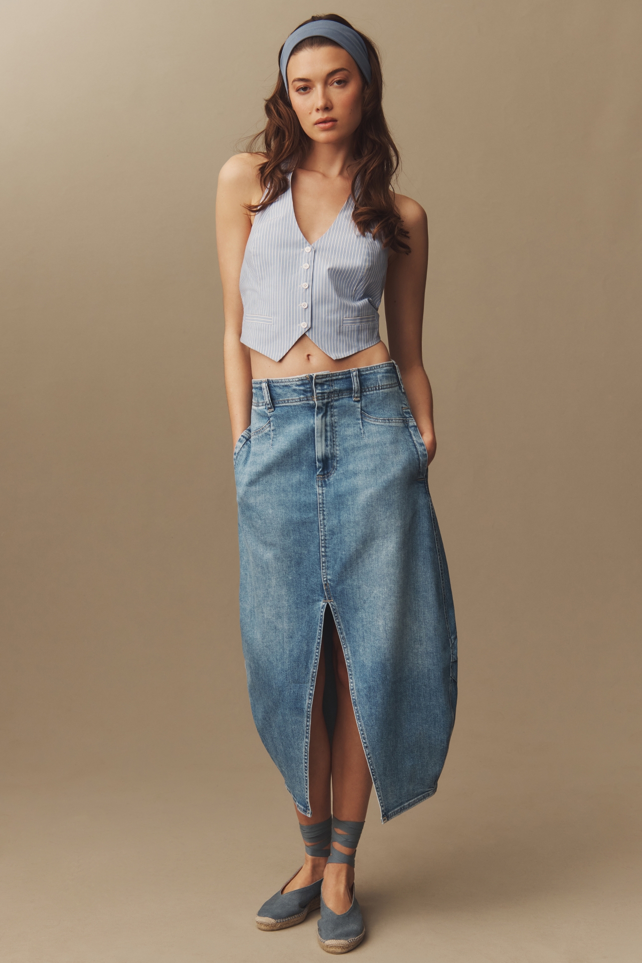 Pilcro denim wrap skirt best sale