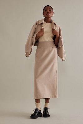 ALIGNE Karol High-Waisted Midi Skirt