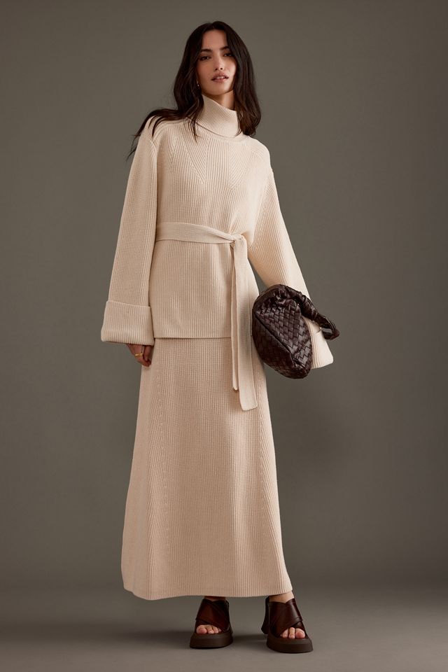 ALIGNE Mysti Gonna Lunga Lavorata a Maglia #4