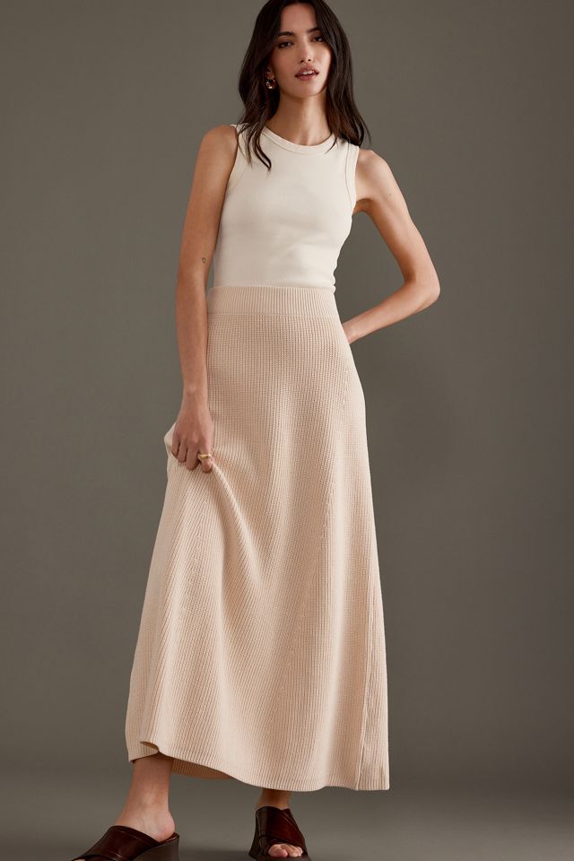 ALIGNE Mysti Gonna Lunga Lavorata a Maglia #1