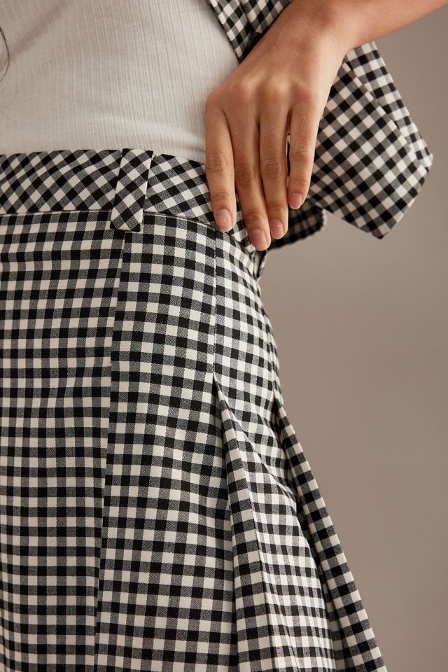 Jupe longue plissée à carreaux Kinga ALIGNE #2