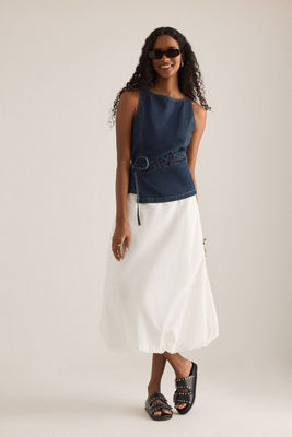 ALIGNE Nola Cotton Bubble Midi Skirt