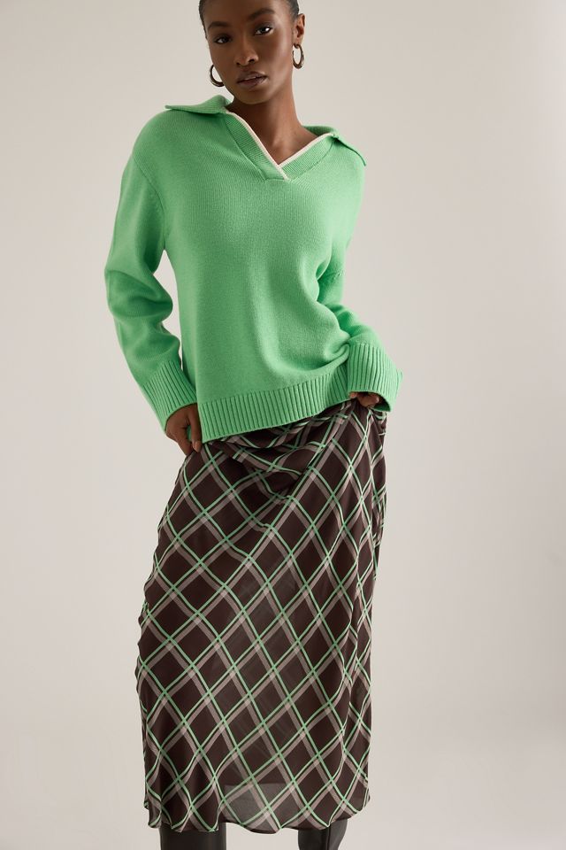 ALIGNE Yvonne Semi-Sheer Midi Skirt #1
