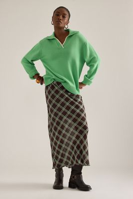 ALIGNE Yvonne Semi-Sheer Midi Skirt