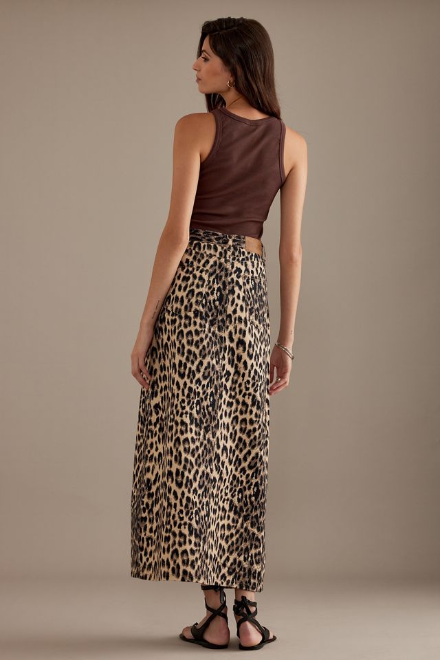 Baum und Pferdgarten Sigge Leopard Denim Maxirock #1