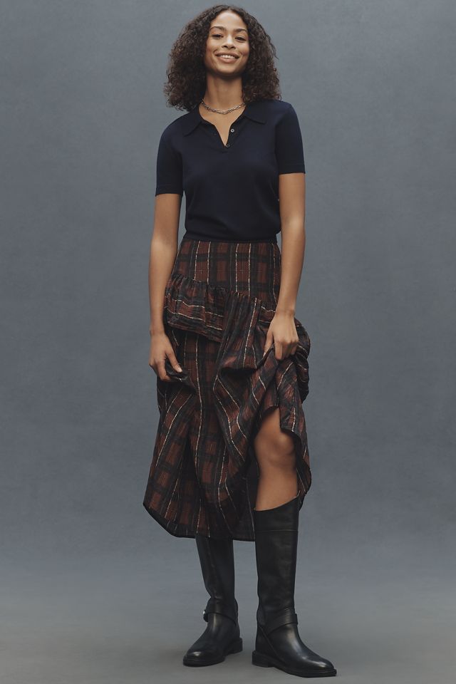 Baum und Pferdgarten Sabela Asymmetric Midi Skirt | Anthropologie