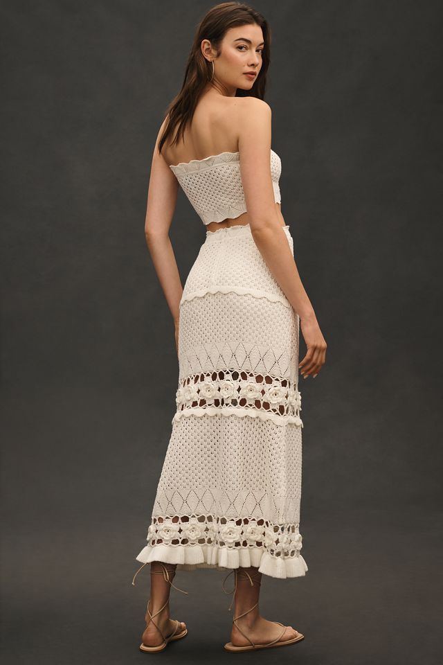 MABLE Crochet Sweater Maxi Skirt #2