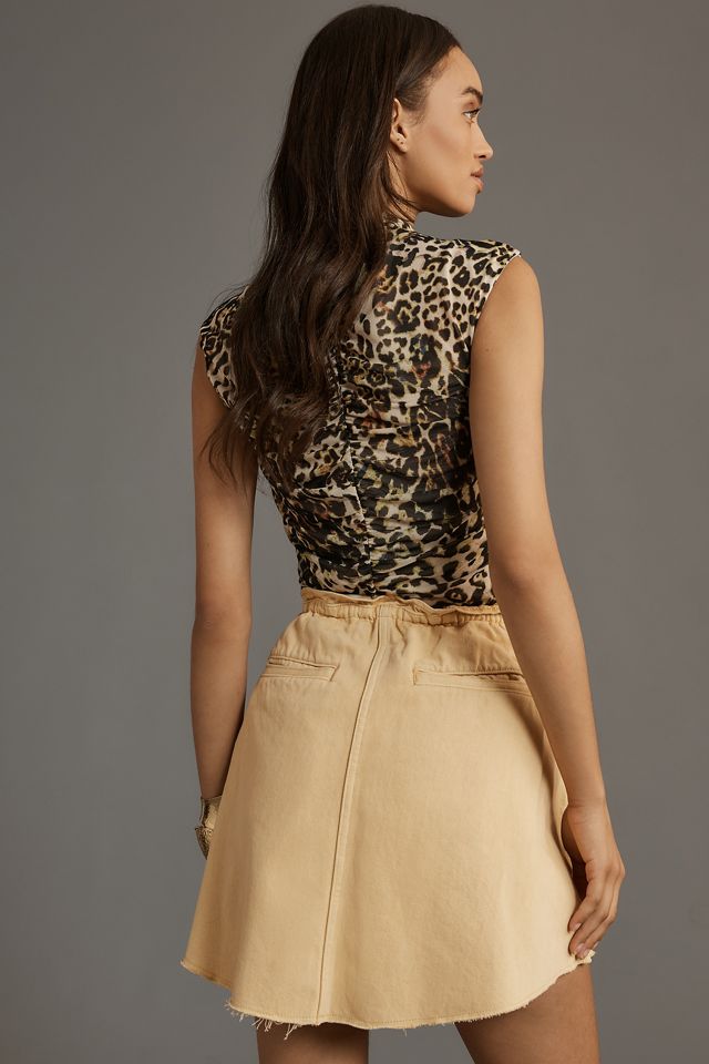 Pilcro Reworked Denim Skater Mini Skirt #2