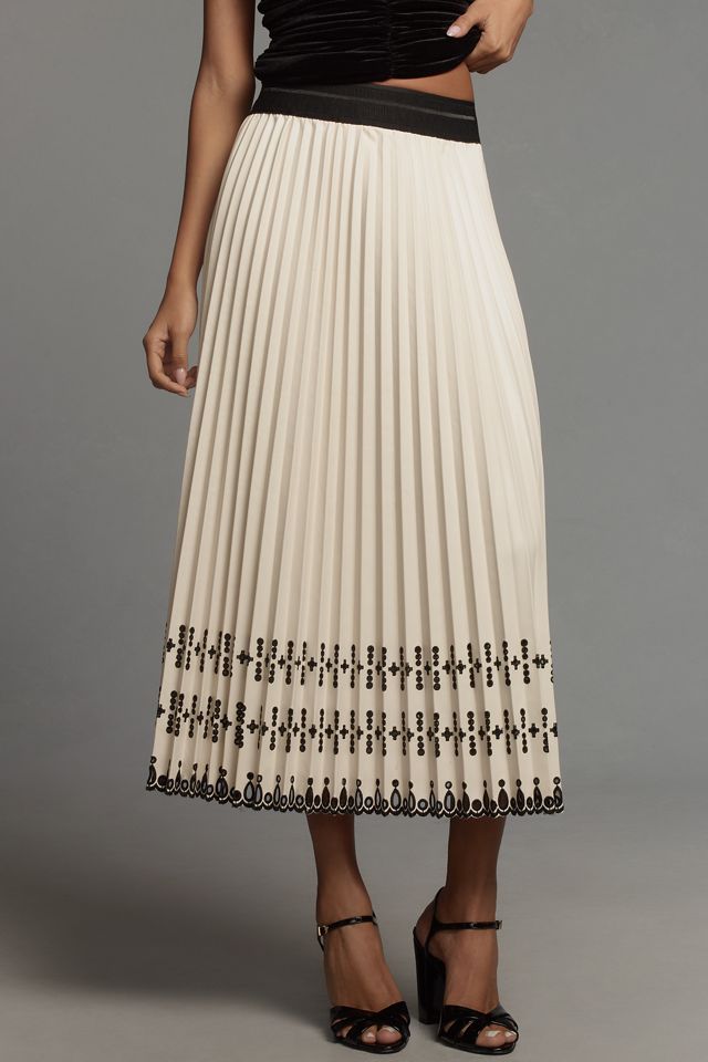 Le Superbe Pleats to Meet You Faux-Leather Midi Skirt #1