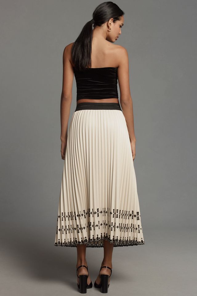 Le Superbe Pleats to Meet You Faux-Leather Midi Skirt #3