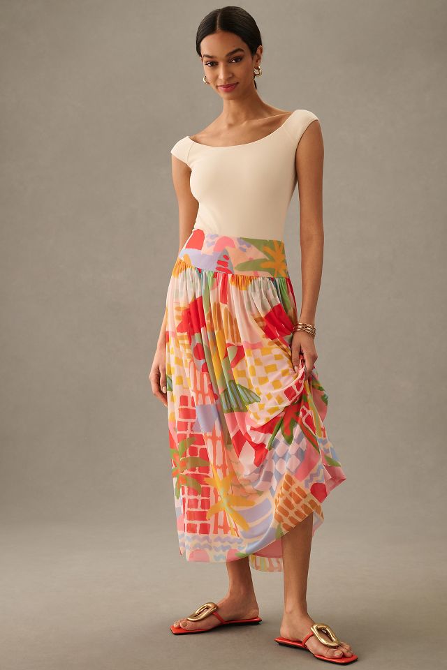 Anthropologie long outlet skirt