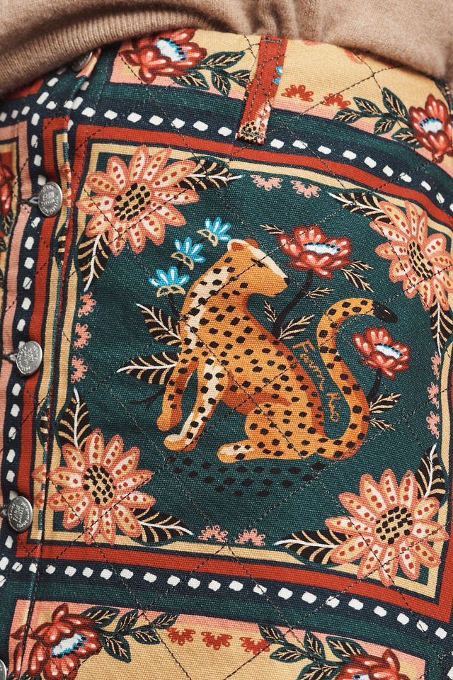 Farm Rio Quilted Tapestry Mini Skirt #2