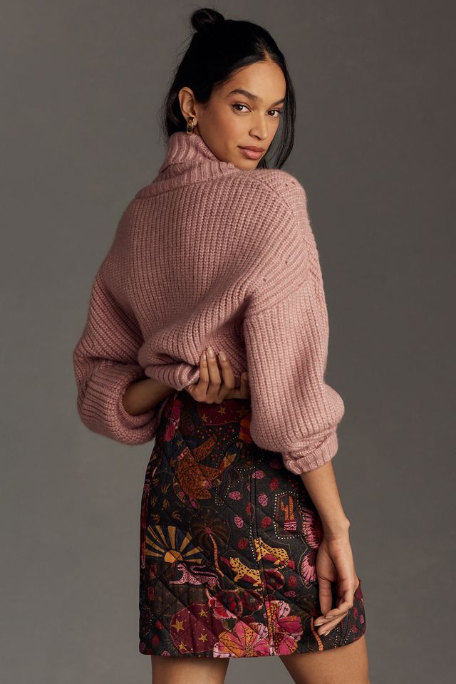 Farm Rio Printed Quilted Mini Skirt #2