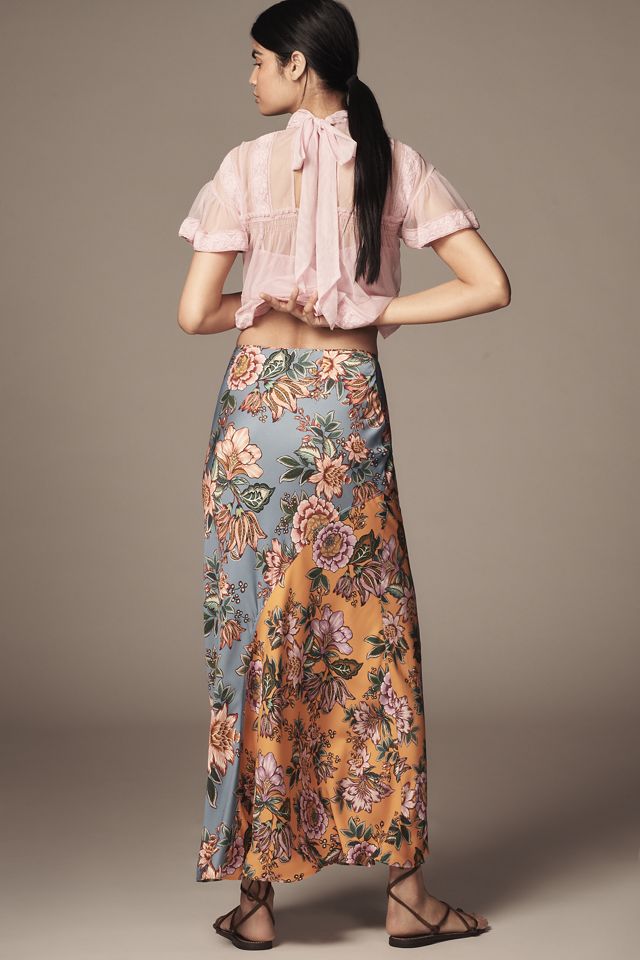 Farm Rio x Anthropologie Midi Slip Skirt #2