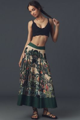 Farm Rio Vibrance Maxi Skirt | Anthropologie