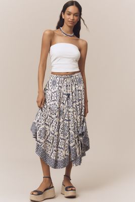 スカート MM6 flounced skirt in cotton MM6 MAISON MARGIELA Quilted satin skirt | THE OUTNET
