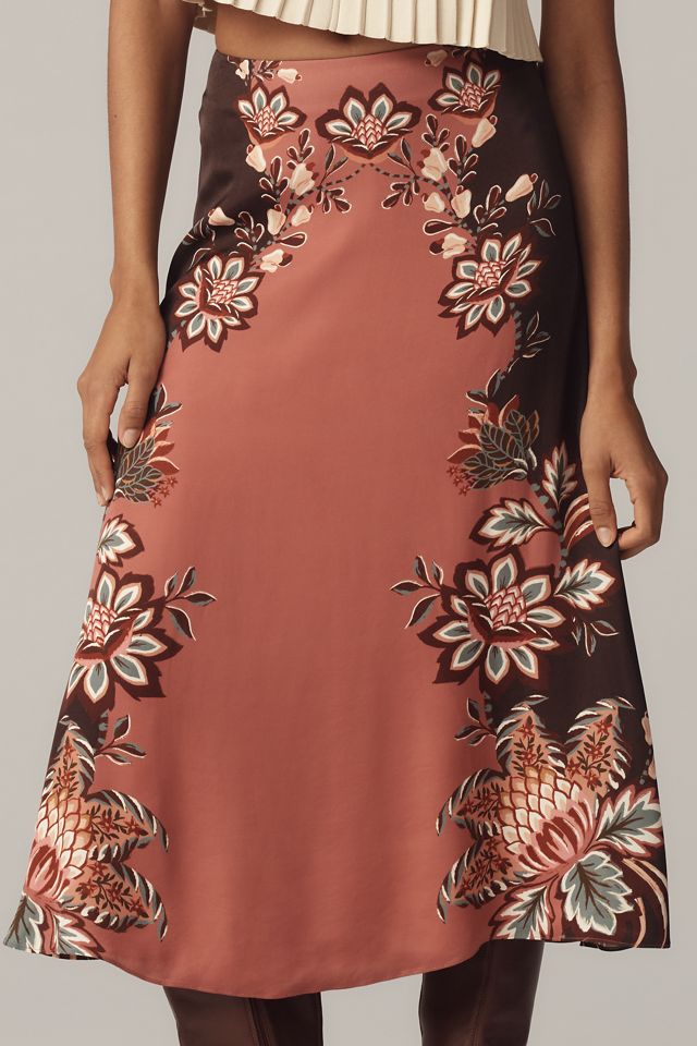 Farm Rio Printed Slip Maxi Skirt #3