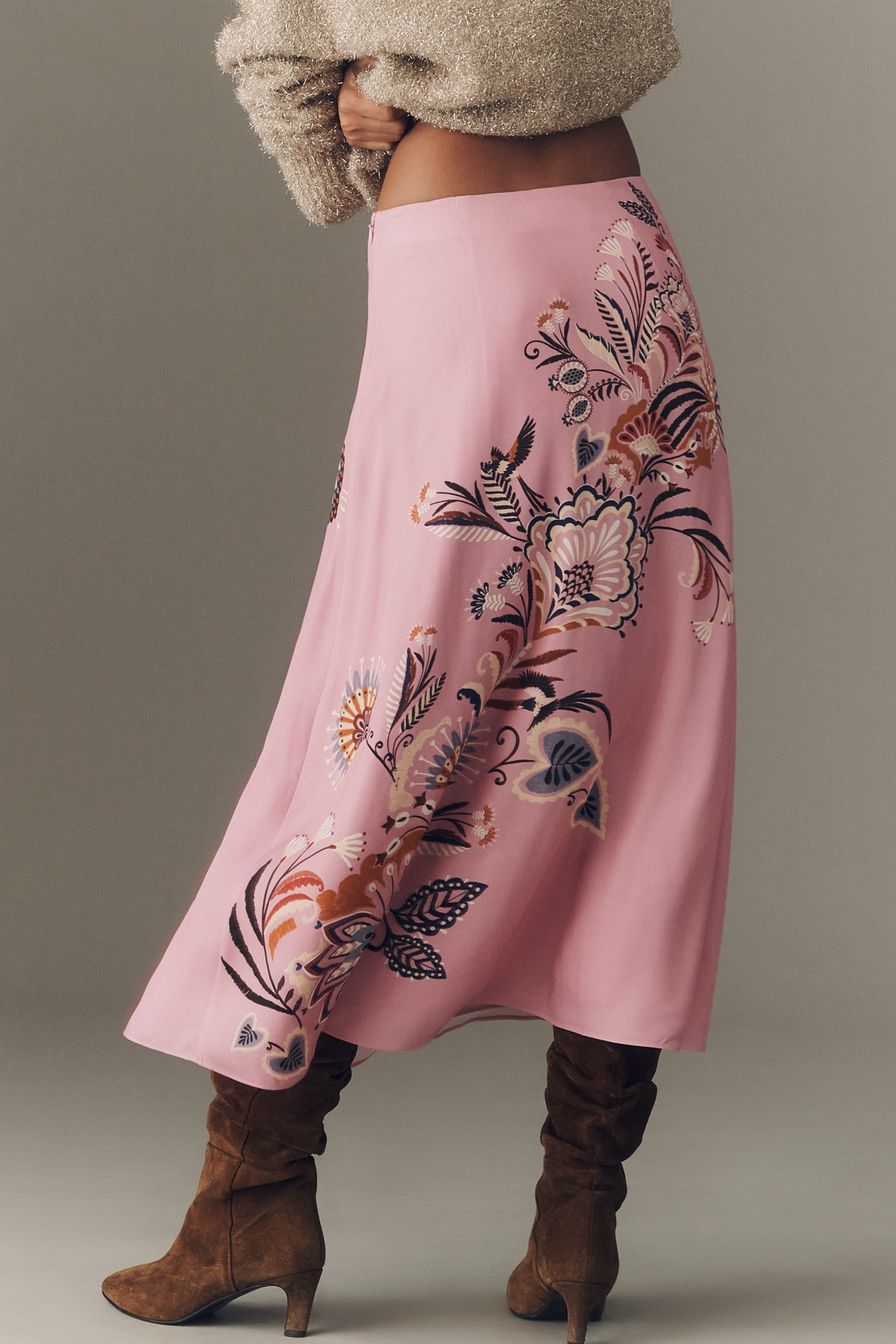 Farm Rio Printed Slip Maxi Skirt