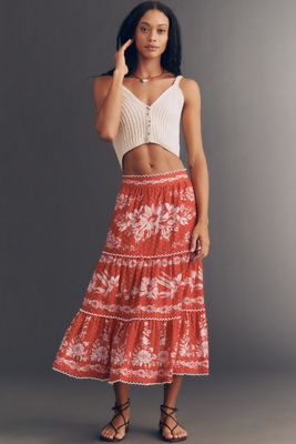 Saylor Tashi Maxi Skirt | Anthropologie