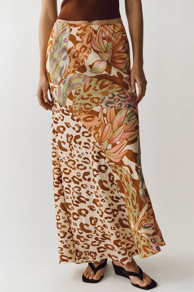Farm Rio Mixed Print Slip Skirt #1