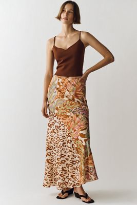 Farm Rio Mixed Print Slip Skirt