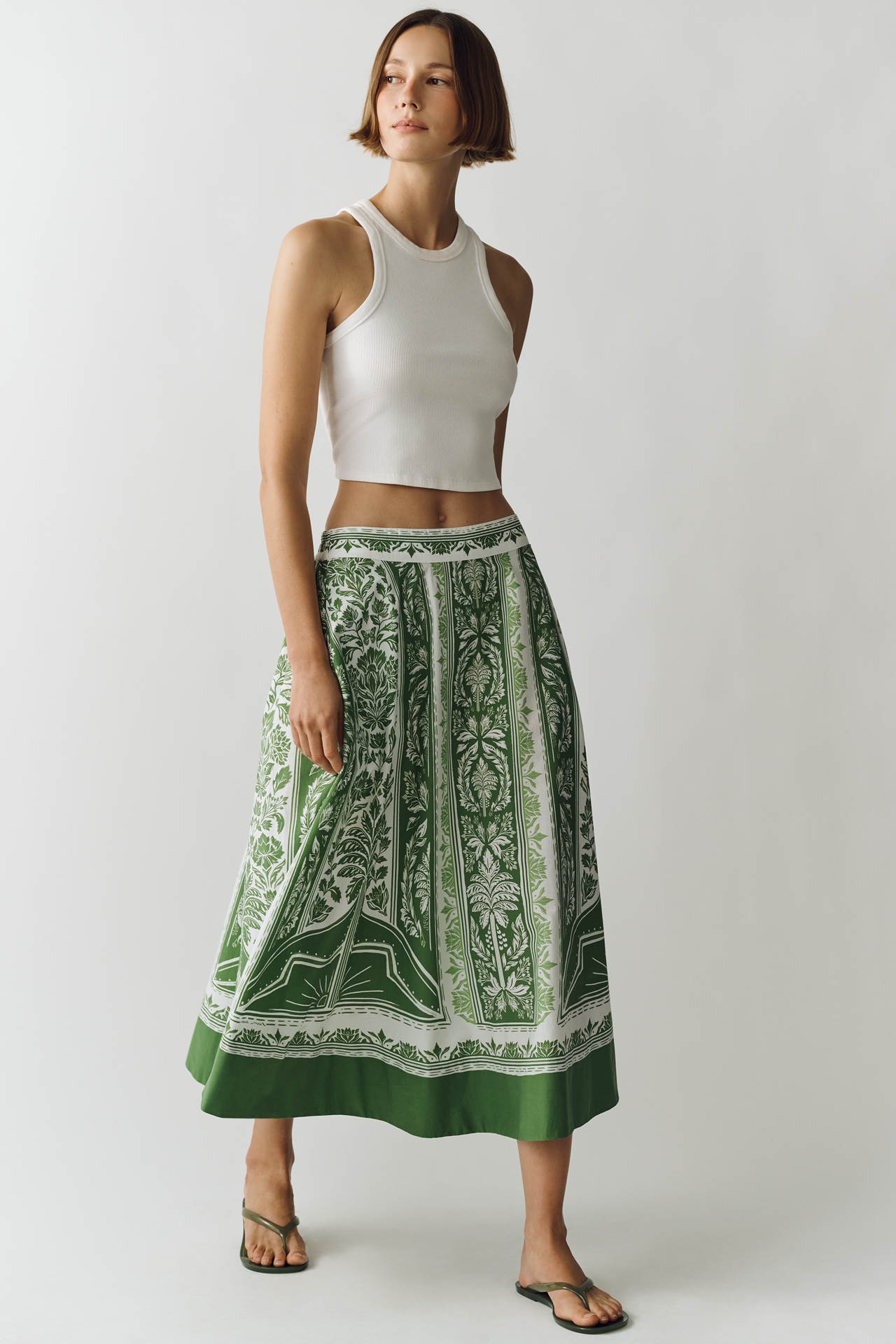 Farm Rio Pleated Skirt