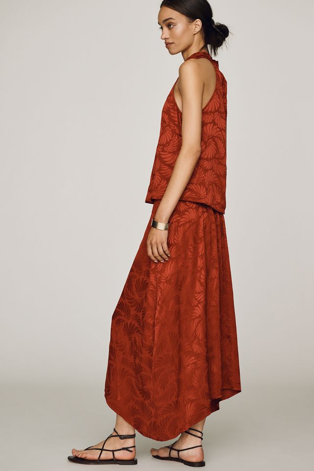 Farm Rio Jaquard Asymmetrical Midi Skirt #2