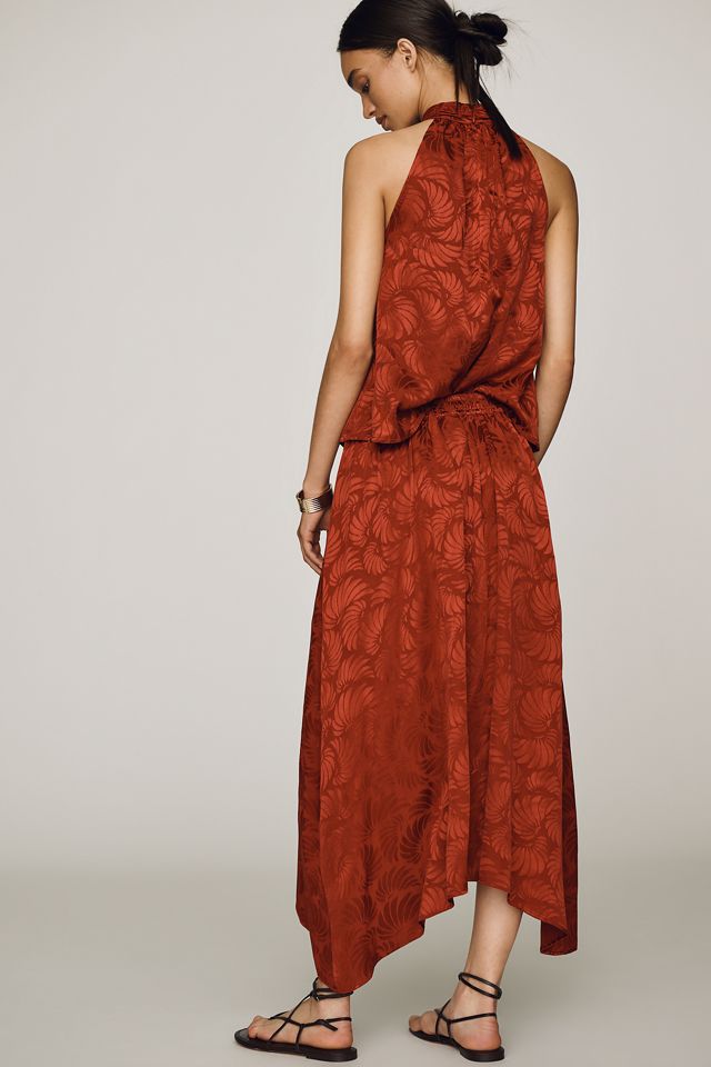 Farm Rio Jaquard Asymmetrical Midi Skirt #3
