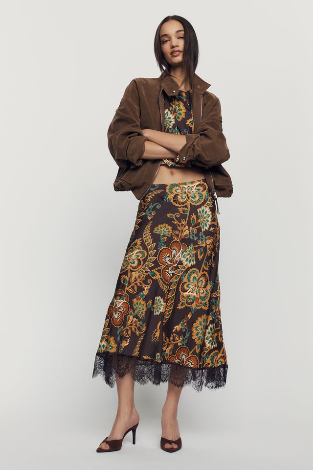 Farm Rio x Anthropologie Lace Trim Skirt #3