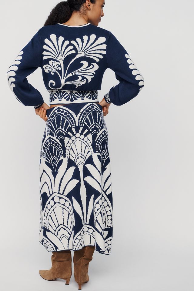 Farm Rio Knit Jacquard Skirt #3
