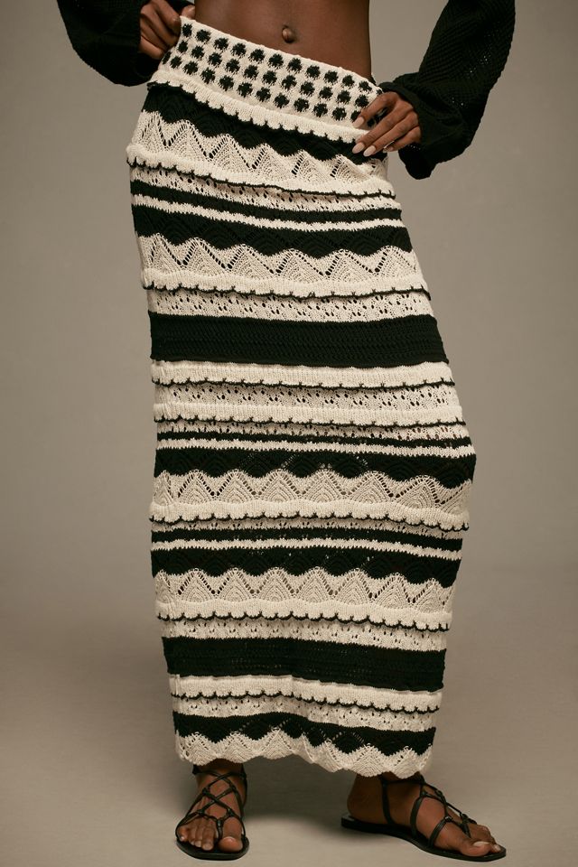 Falda Larga Tejida By Anthropologie #1
