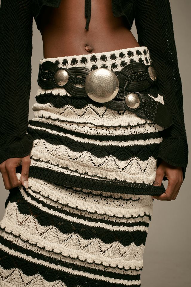 Falda Larga Tejida By Anthropologie #3