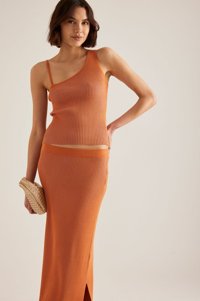 Samsoe Samsoe Gonna Lunga in Maglia a Costine Sacheryl #2