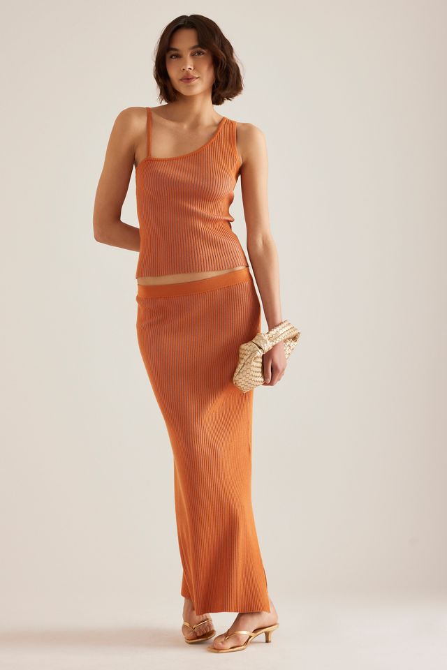 Samsoe Samsoe Gonna Lunga in Maglia a Costine Sacheryl #3