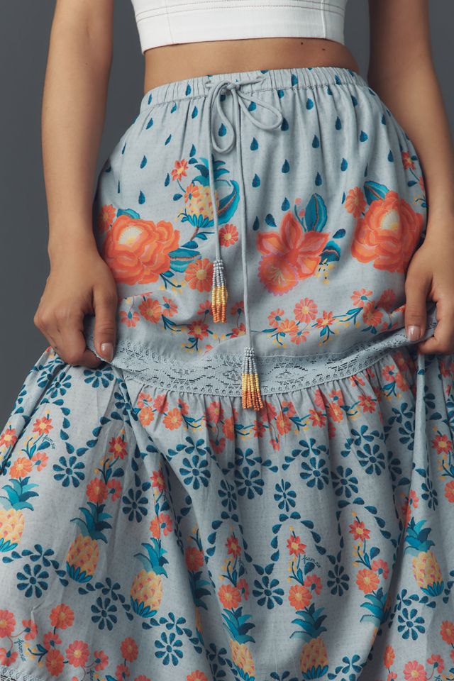 Farm Rio Tropical Delicacy Maxi Skirt #3