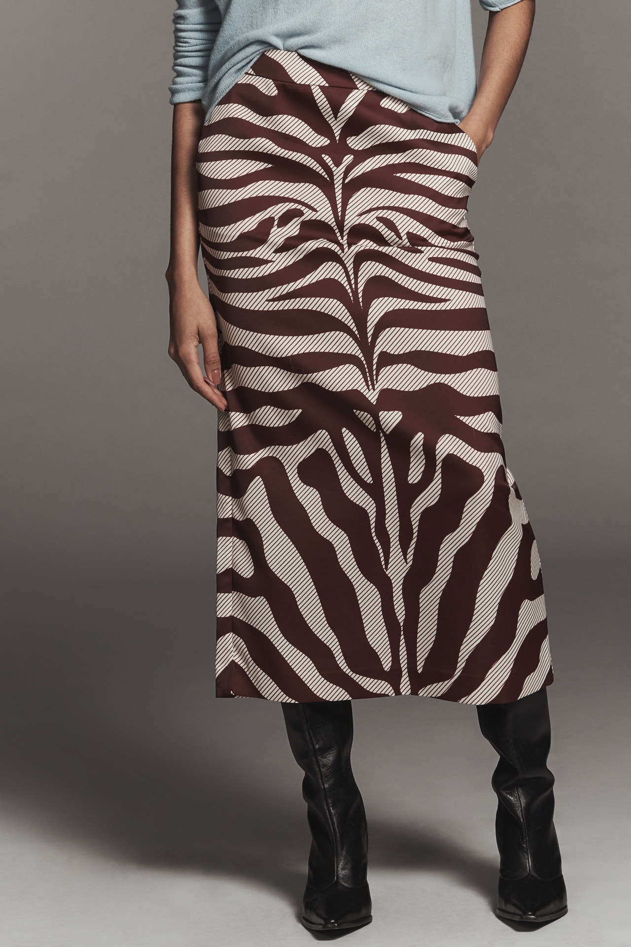 Essentiel Antwerp Itapira Printed Pencil Skirt