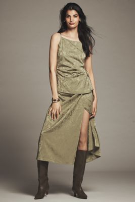 Scotch & Soda Fluid Wrap Midi Skirt