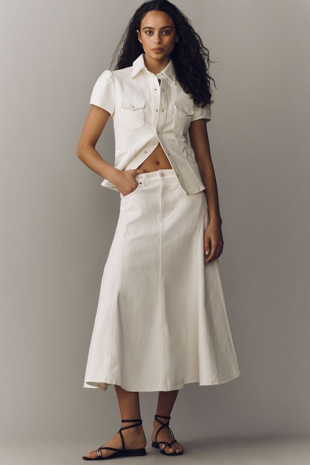 Scotch & Soda Cotton Denim Maxi Skirt | Anthropologie