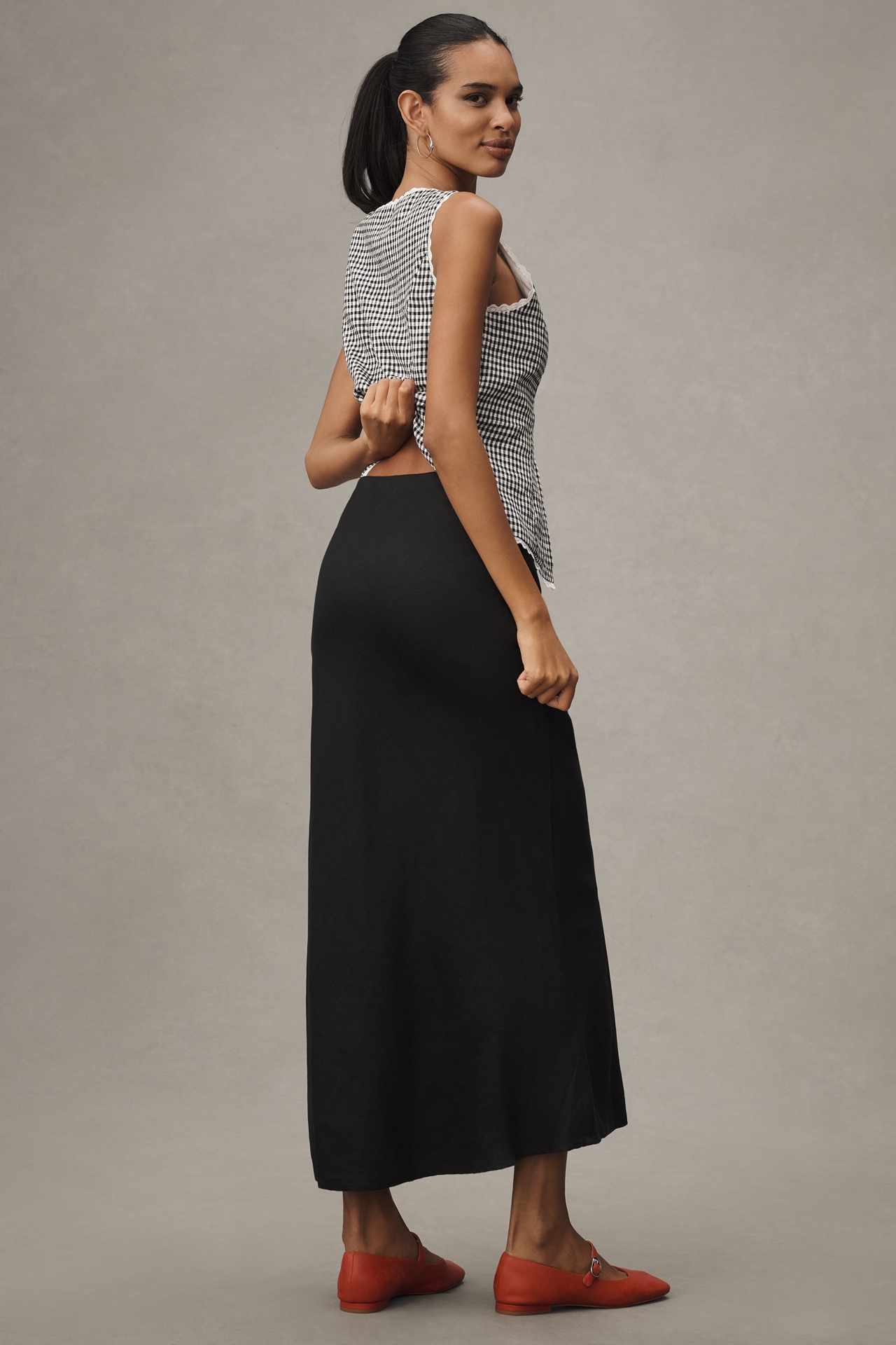 The Tilda Maxi Slip Skirt: Linen Edition