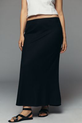 Tilda Maxi Slip Skirt: Linen Edition