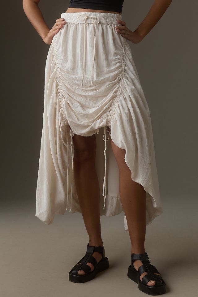 By Anthropologie Ruched Midi Skirt #1