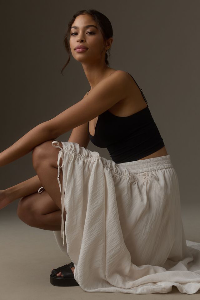 By Anthropologie Ruched Midi Skirt #3